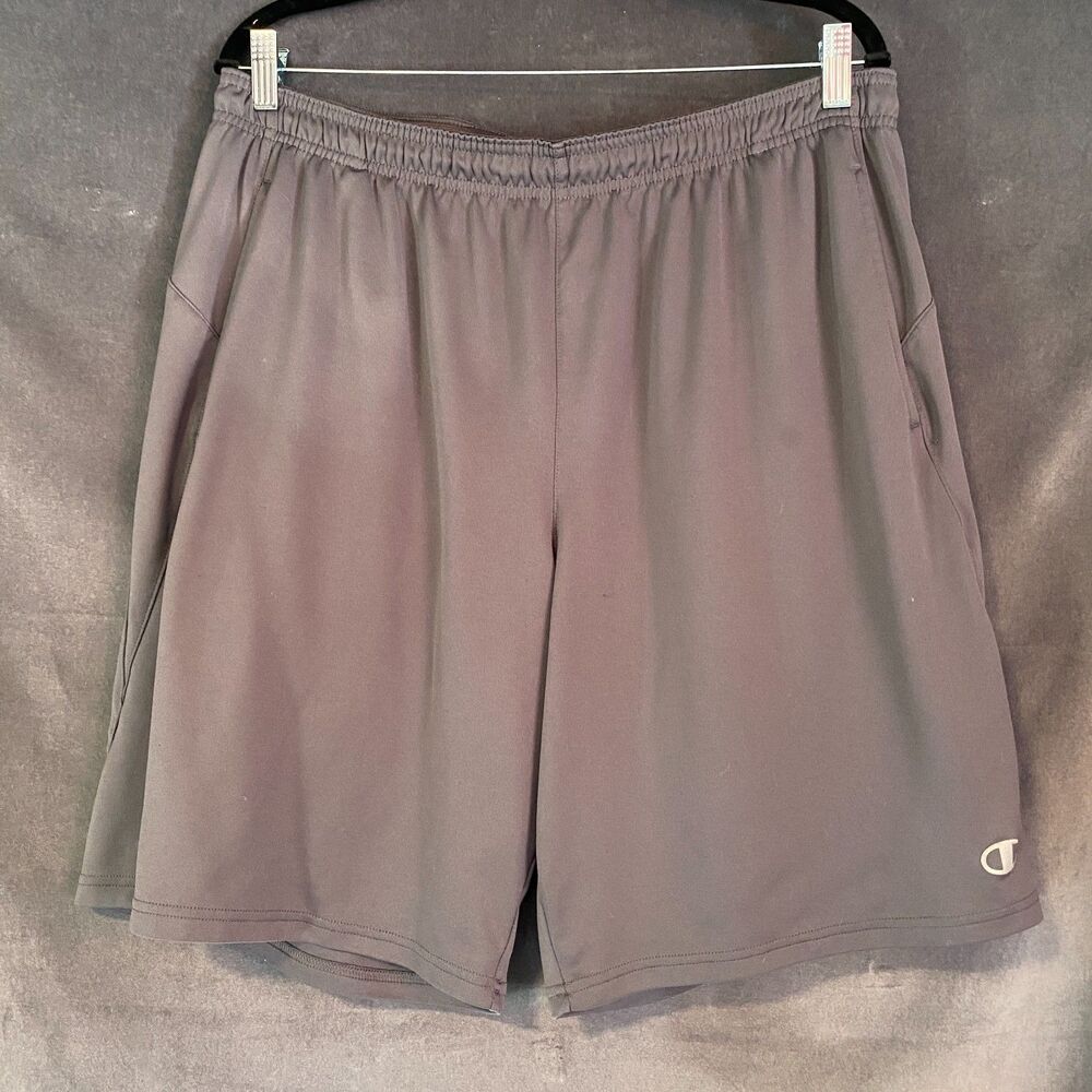 Champion Men's 2XL Grey Authentic Athletic Shorts Gym Training